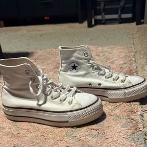 Converse All Star White Canvas High-Tops